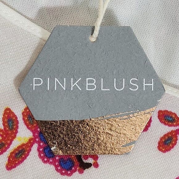 Pinkblush Maternity Dress Ivory Paisley NWT Size Medium - Picture 11 of 16